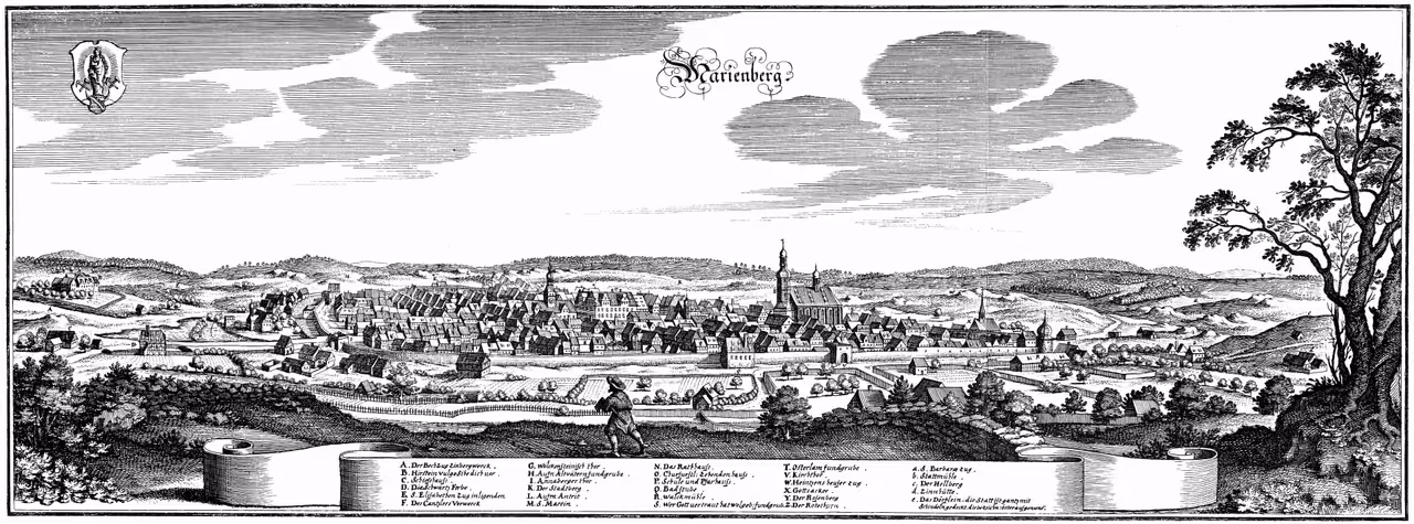 Stadtansicht von Marienberg