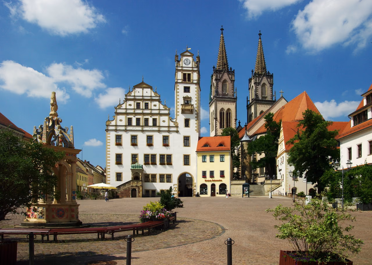 Stadtansicht von Oschatz