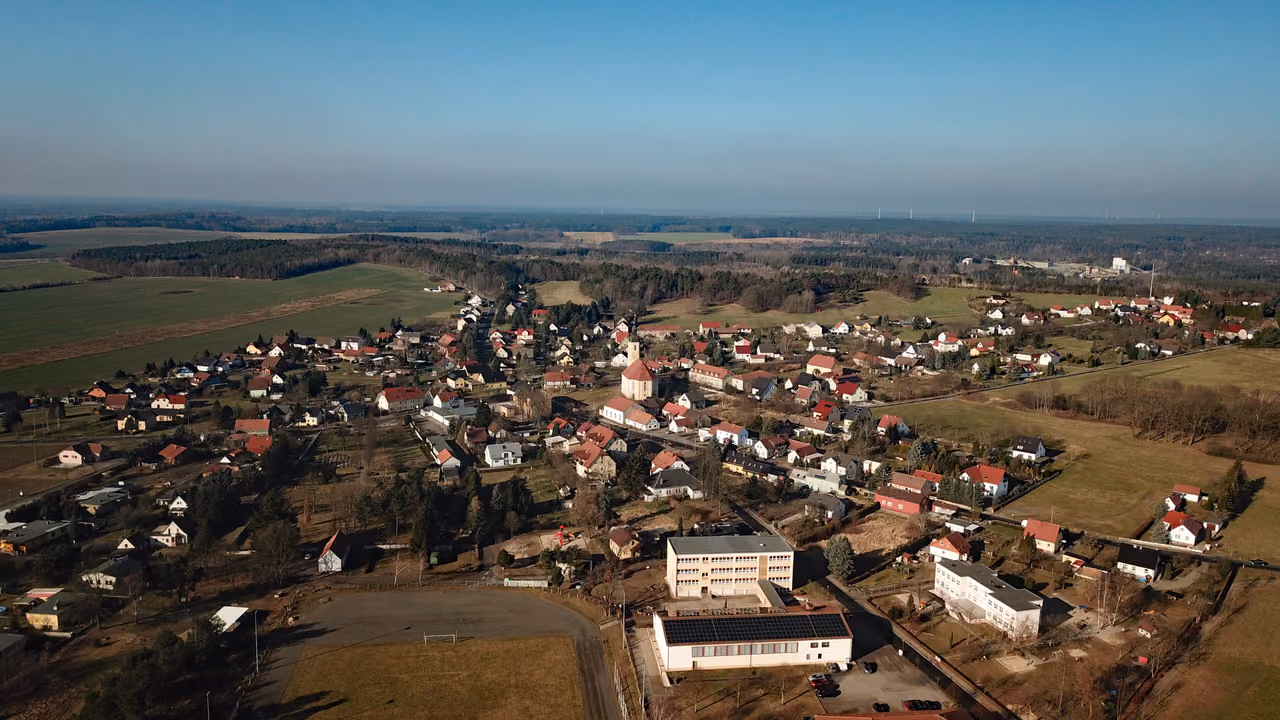 Stadtansicht von Oßling
