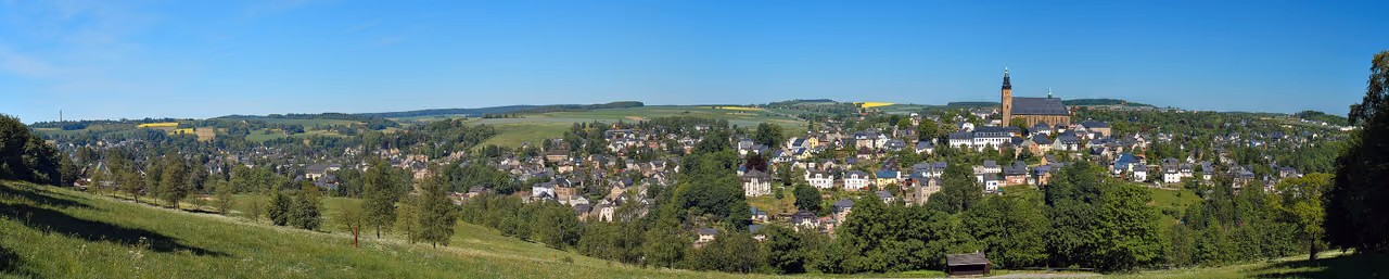 Stadtansicht von Schneeberg