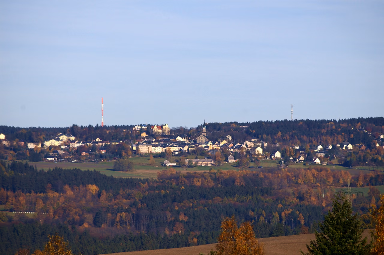 Stadtansicht von Schöneck/Vogtl.