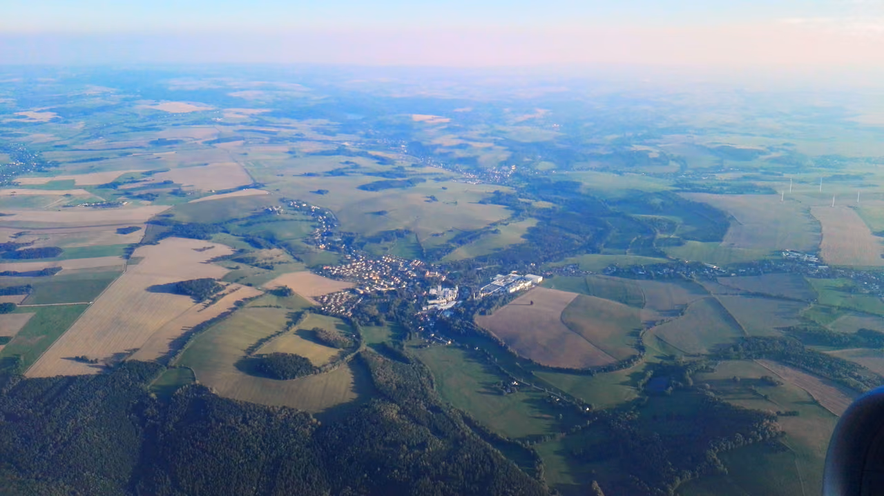 Stadtansicht von Weißenborn/Erzgeb.