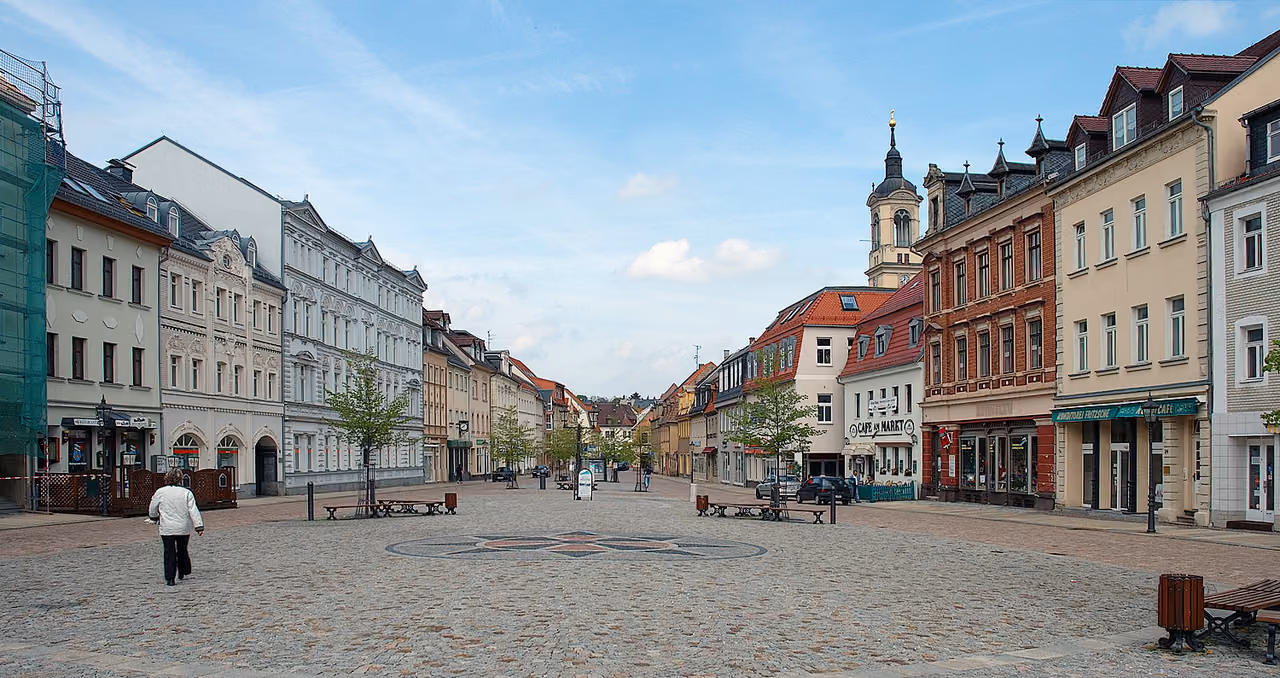 Stadtansicht von Werdau