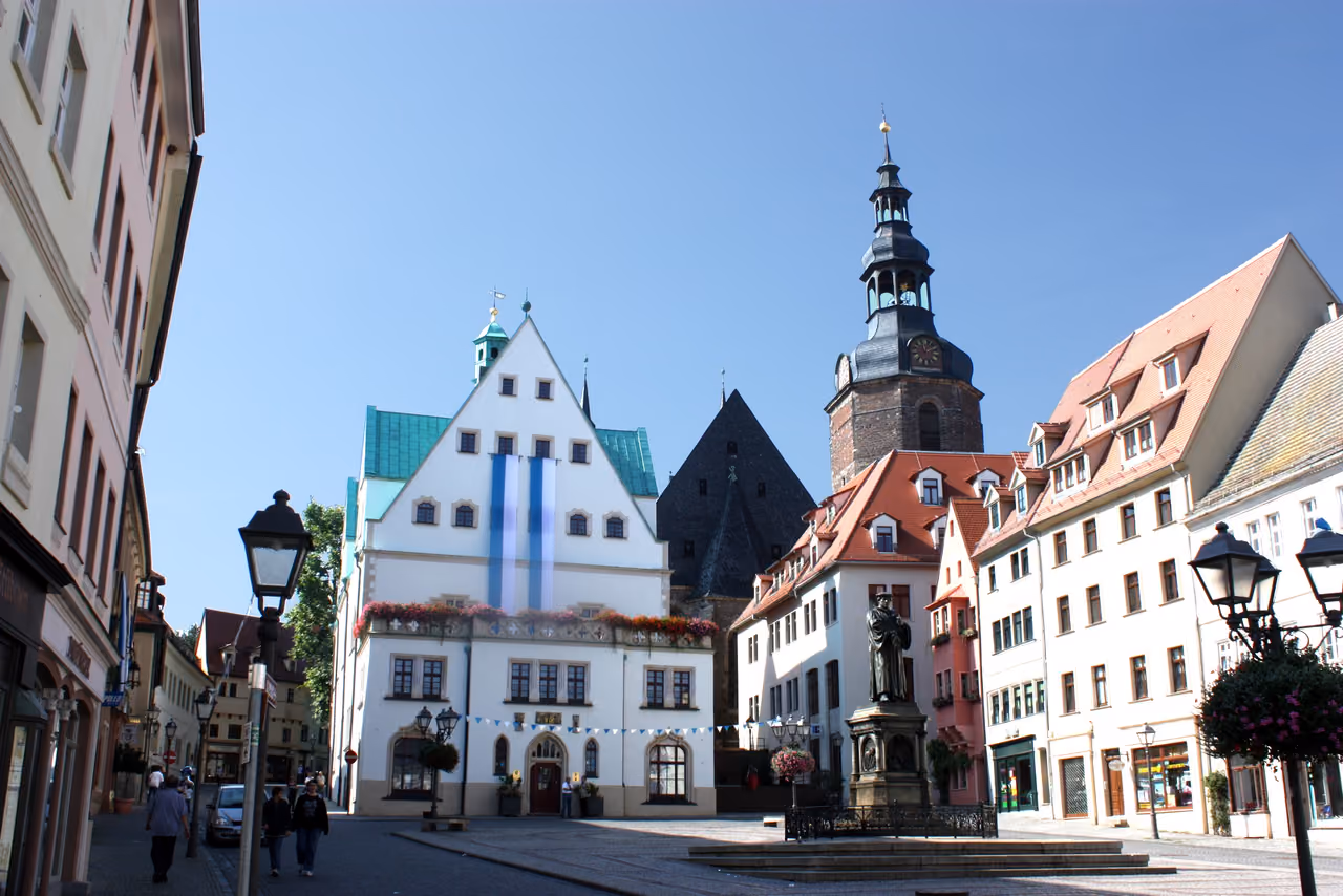 Stadtansicht von Eisleben