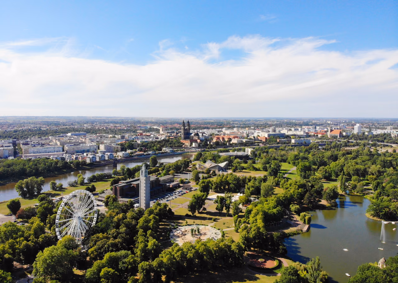 Stadtansicht von Magdeburg