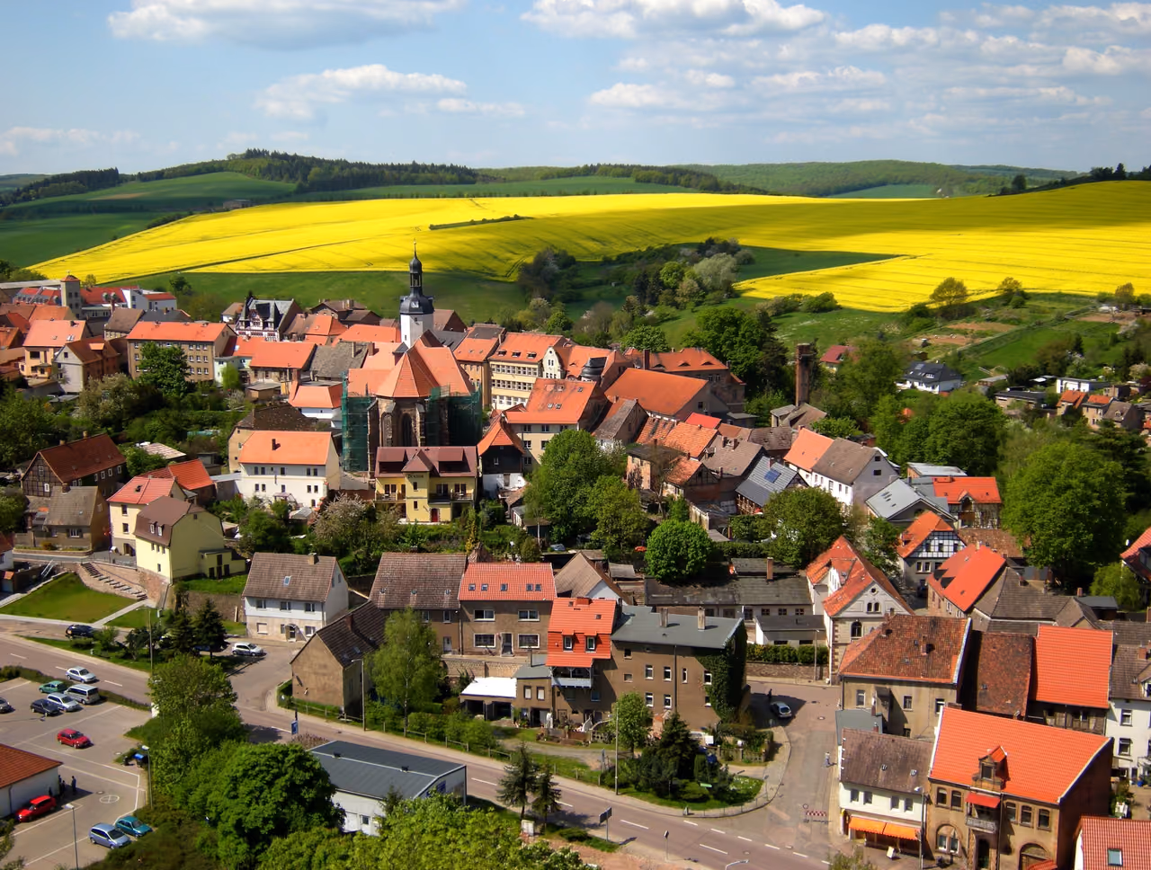 Stadtansicht von Mansfeld