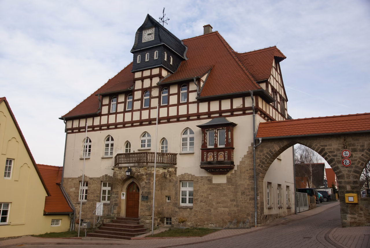 Stadtansicht von Salzatal