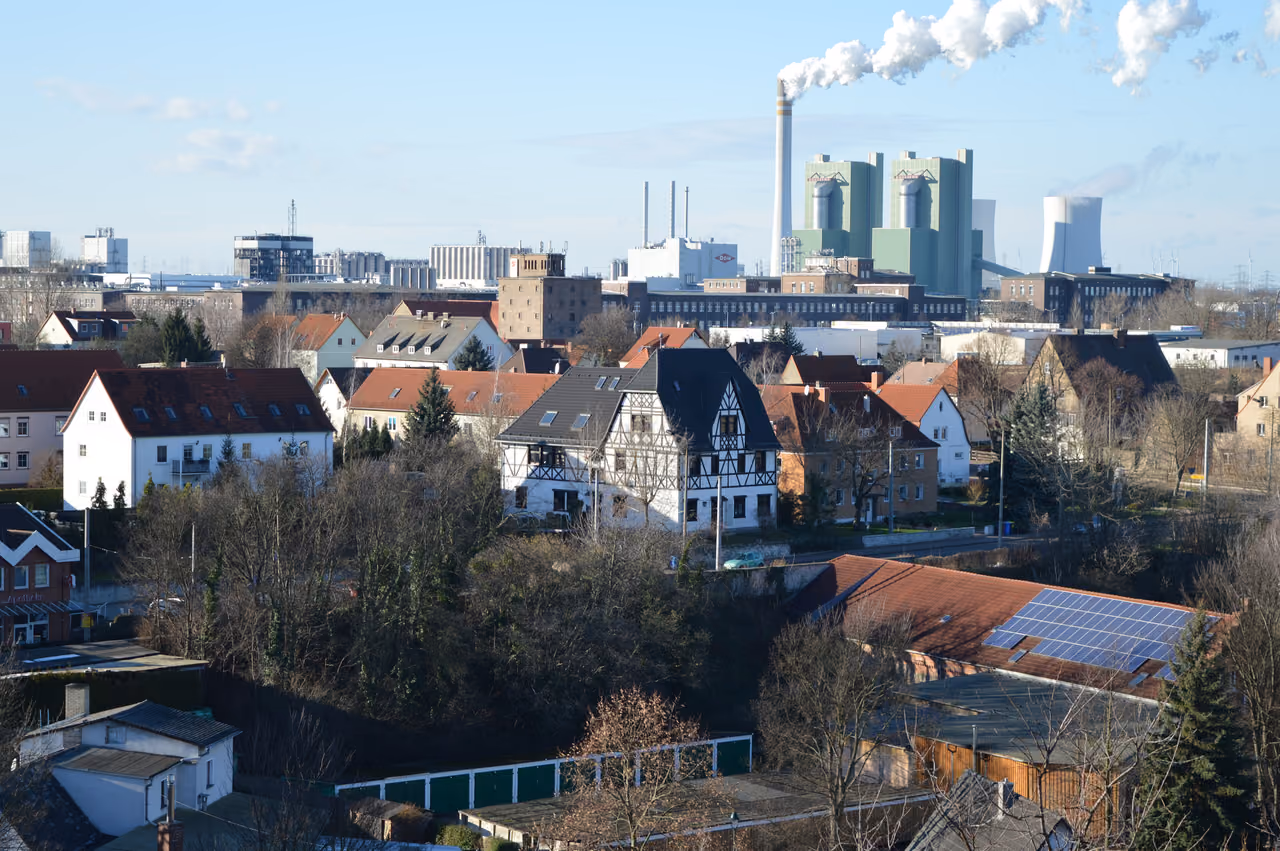 Stadtansicht von Schkopau