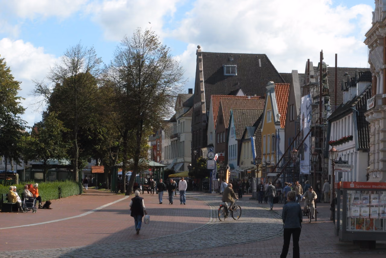 Stadtansicht von Heide