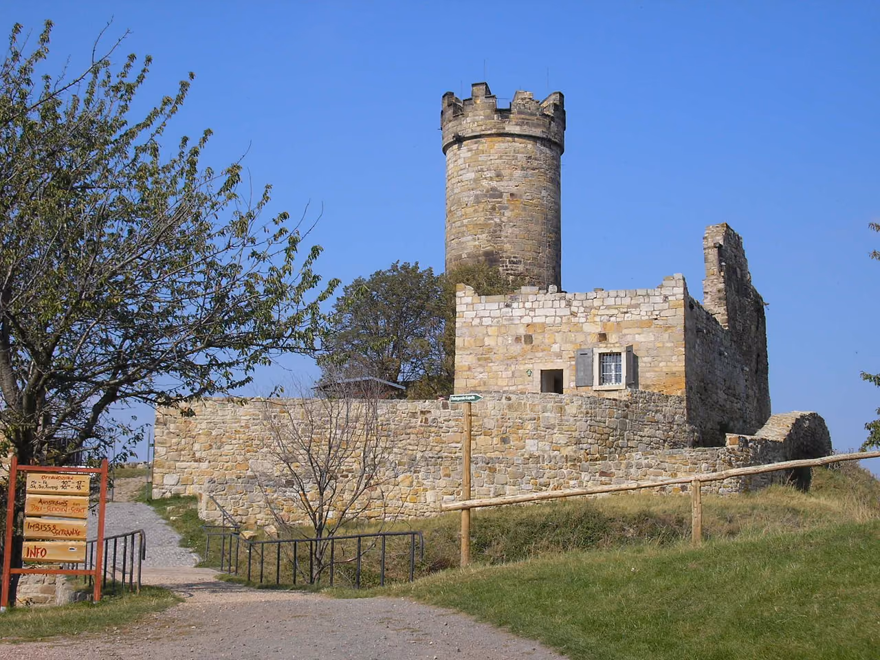 Stadtansicht von Drei Gleichen