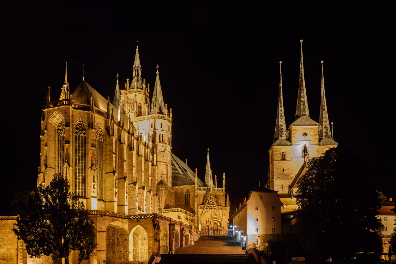 Stadtansicht von Erfurt