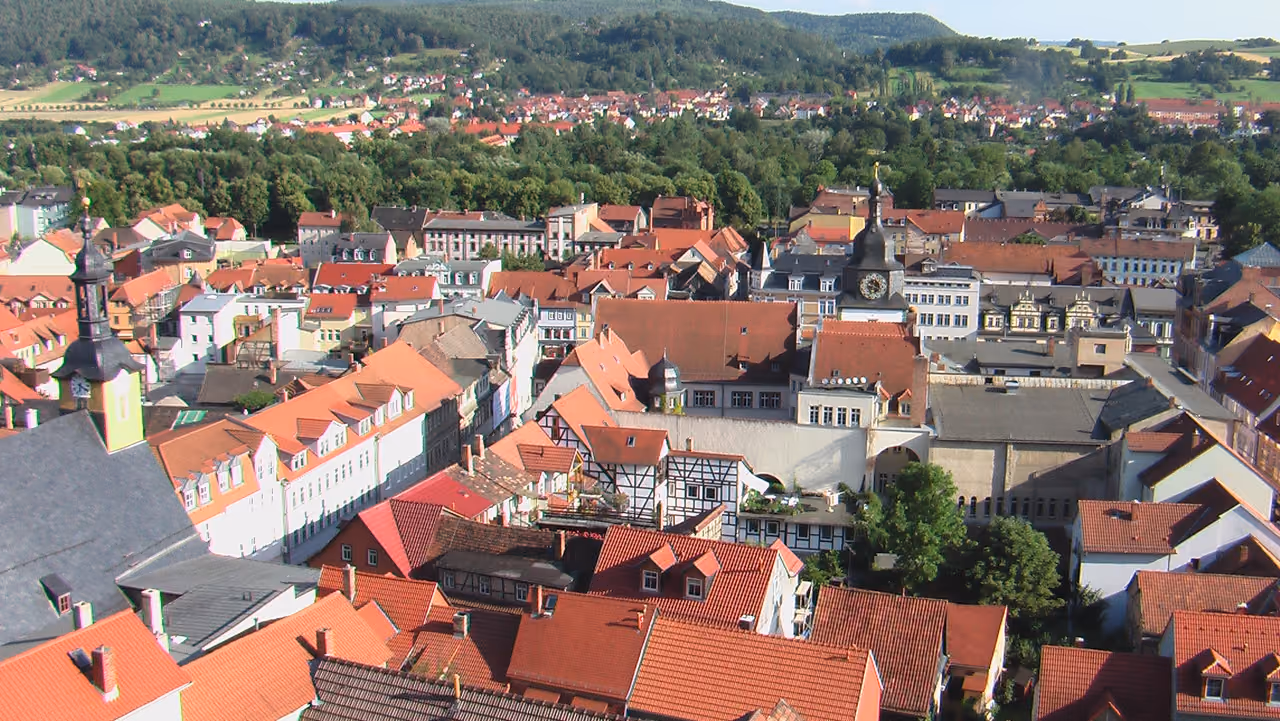 Stadtansicht von Rudolstadt