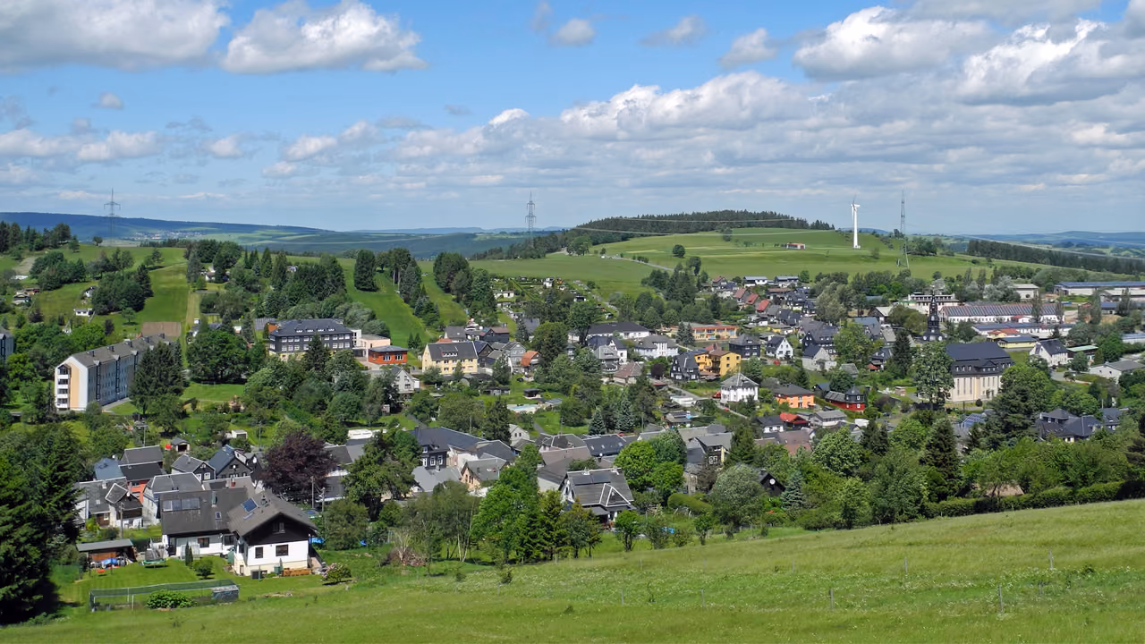 Stadtansicht von Schwarzatal